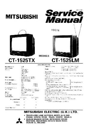 Сервисная инструкция Mitsubishi CT-1525TX/LM ― Manual-Shop.ru