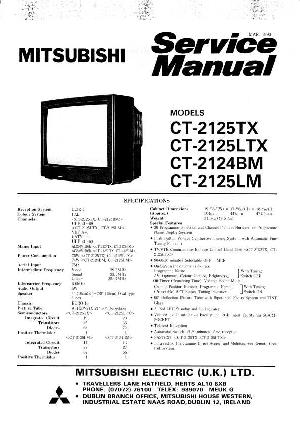 Сервисная инструкция Mitsubishi CT-2124BM, CT-2125LM ― Manual-Shop.ru