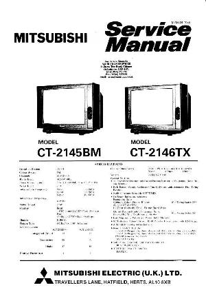 Сервисная инструкция Mitsubishi CT-2145BM, CT-2146TX ― Manual-Shop.ru