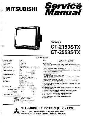 Сервисная инструкция Mitsubishi CT-2153STX, CT-2553STX ― Manual-Shop.ru