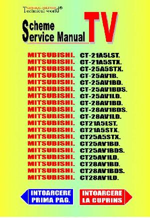 Сервисная инструкция Mitsubishi CT-21A5, CT-21AV1, CT-25A5, CT-28AV1 ― Manual-Shop.ru