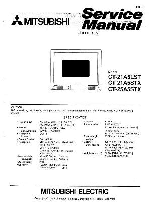 Сервисная инструкция Mitsubishi CT-21A5, CT-25A5 ― Manual-Shop.ru