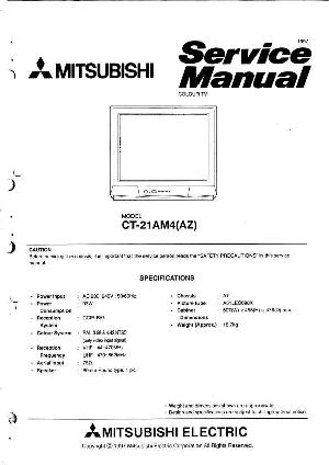 Сервисная инструкция Mitsubishi CT-21AM4 ― Manual-Shop.ru