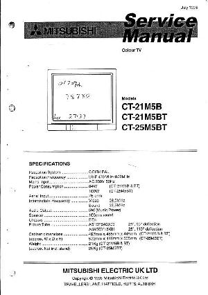 Сервисная инструкция Mitsubishi CT-25M5BT ― Manual-Shop.ru