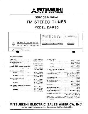 Сервисная инструкция Mitsubishi DA-F30 ― Manual-Shop.ru