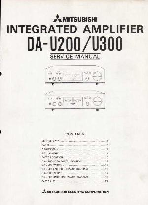 Сервисная инструкция Mitsubishi DA-U200, DA-U300 ― Manual-Shop.ru