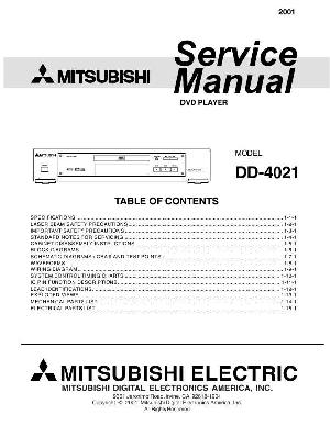 Сервисная инструкция Mitsubishi DD-4021 ― Manual-Shop.ru