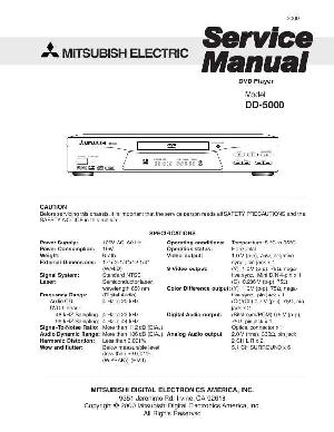 Сервисная инструкция Mitsubishi DD-5000 ― Manual-Shop.ru