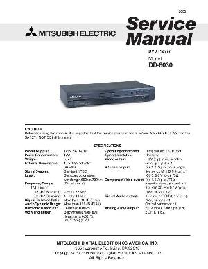 Сервисная инструкция Mitsubishi DD-6030 ― Manual-Shop.ru