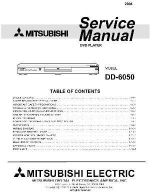 Сервисная инструкция Mitsubishi DD-6050 ― Manual-Shop.ru