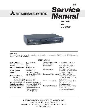 Сервисная инструкция Mitsubishi DD-8030 ― Manual-Shop.ru