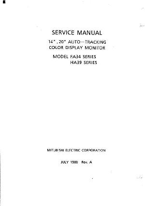 Сервисная инструкция Mitsubishi FA34, HA39 ― Manual-Shop.ru