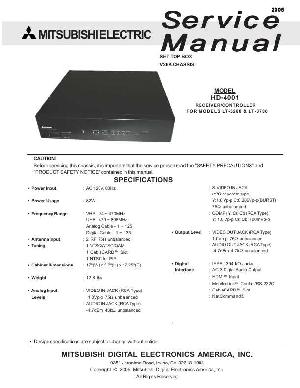 Сервисная инструкция MITSUBISHI HD-4001 ― Manual-Shop.ru