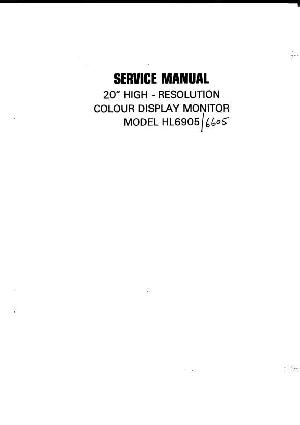 Сервисная инструкция Mitsubishi HL6905 ― Manual-Shop.ru