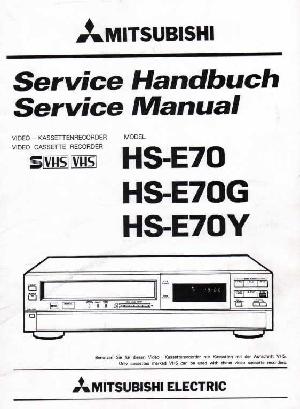 Сервисная инструкция Mitsubishi HS-E70 ― Manual-Shop.ru