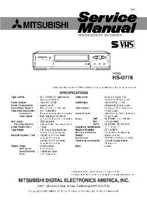 Service manual MITSUBISHI HS-U778 ― Manual-Shop.ru