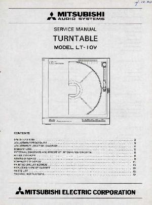 Сервисная инструкция Mitsubishi LT-10V ― Manual-Shop.ru