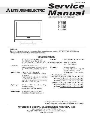 Service manual Mitsubishi LT-2220, LT-2240, LT-3020, LT-3040, LT-3050 ― Manual-Shop.ru