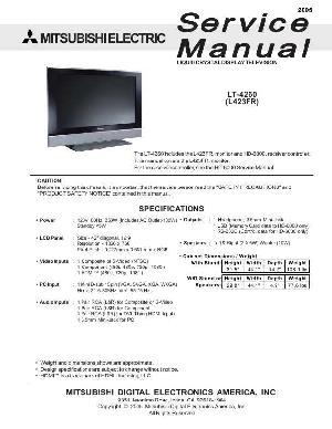 Service manual MITSUBISHI LT-4260, L423FR ― Manual-Shop.ru