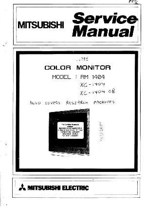 Service manual Mitsubishi RM1404, XC1404 ― Manual-Shop.ru