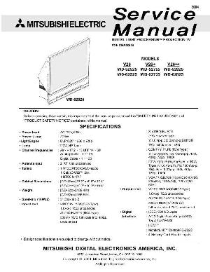 Сервисная инструкция Mitsubishi WD-52525, WD-52725, WD-52825 ― Manual-Shop.ru