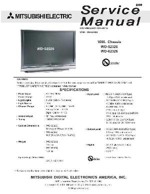 Сервисная инструкция Mitsubishi WD-52526, WD-62526 ― Manual-Shop.ru