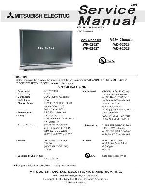 Service manual Mitsubishi WD-52527, WD-52528, WD-62527, WD-62528 ― Manual-Shop.ru