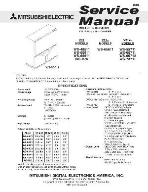 Service manual MITSUBISHI WS-48511, WS-55511, WS-65511, WS-B55 ― Manual-Shop.ru