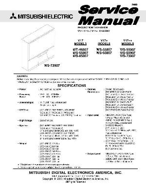 Service manual Mitsubishi WS-55907, WS-65907, WS-73907 ― Manual-Shop.ru