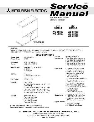 Service manual MITSUBISHI WS-55909, WS-65909, WS-73909 ― Manual-Shop.ru