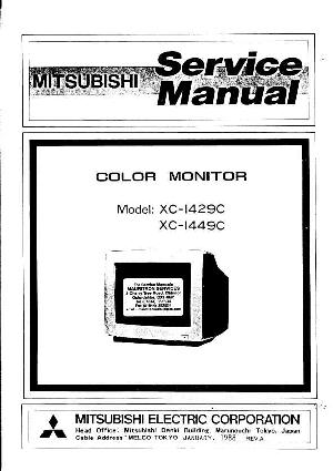 Сервисная инструкция Mitsubishi XC-1429, XC-1449 ― Manual-Shop.ru
