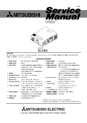 Service manual Mitsubishi XL-1XU ― Manual-Shop.ru