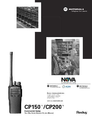 Сервисная инструкция Motorola CP150, CP200 ― Manual-Shop.ru