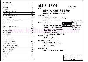 Схема MSI MS-7187M1 ― Manual-Shop.ru