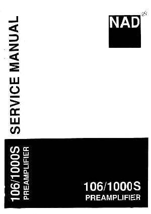 Service manual NAD 1000S ― Manual-Shop.ru