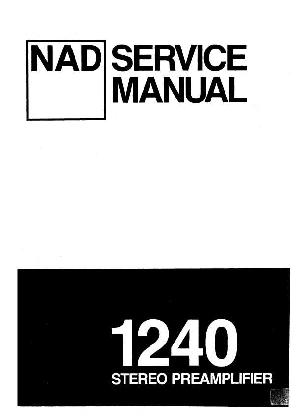 Сервисная инструкция NAD 1240 ― Manual-Shop.ru