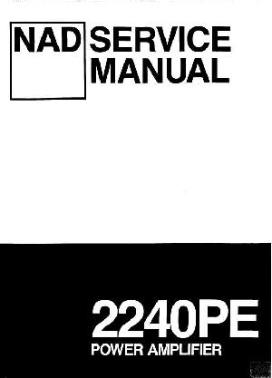 Сервисная инструкция NAD 2240PE ― Manual-Shop.ru