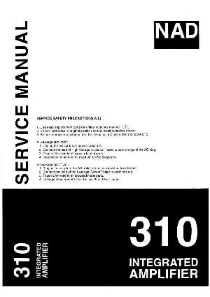 Сервисная инструкция NAD 310 ― Manual-Shop.ru