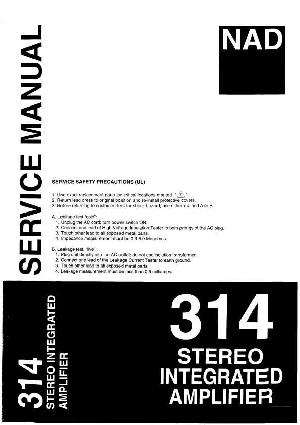 Сервисная инструкция NAD 314 ― Manual-Shop.ru
