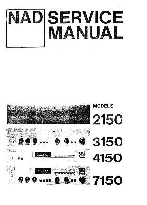 Сервисная инструкция NAD 4150, NAD 7150 ― Manual-Shop.ru