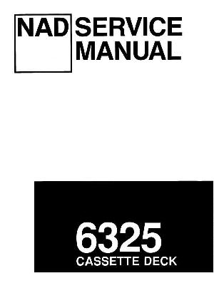 Сервисная инструкция NAD 6325 ― Manual-Shop.ru