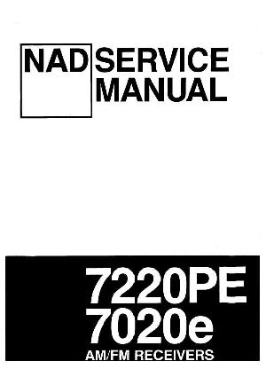 Сервисная инструкция NAD 7020E, NAD 7220PE ― Manual-Shop.ru