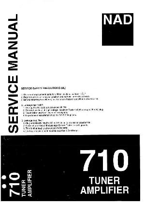 Сервисная инструкция NAD 710 ― Manual-Shop.ru