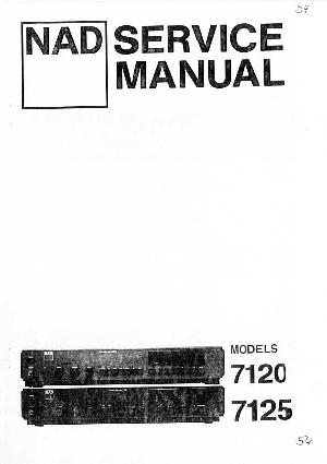 Сервисная инструкция NAD 7120, NAD 7125 ― Manual-Shop.ru