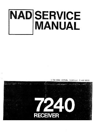 Сервисная инструкция NAD 7240 ― Manual-Shop.ru