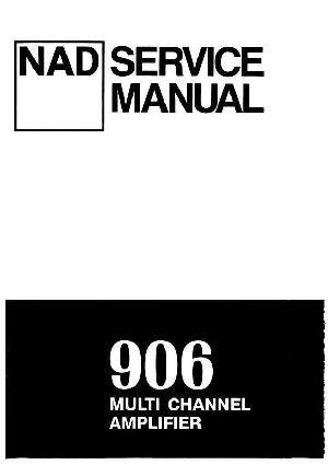 Сервисная инструкция NAD 906 ― Manual-Shop.ru