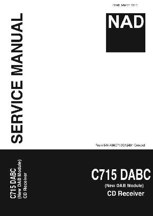 Сервисная инструкция NAD C715DABC V2 ― Manual-Shop.ru