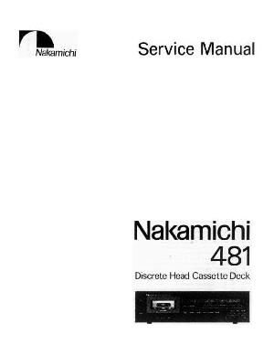 Сервисная инструкция Nakamichi 481 ― Manual-Shop.ru