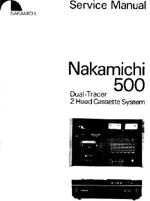 Сервисная инструкция Nakamichi 500 ― Manual-Shop.ru