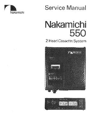 Сервисная инструкция Nakamichi 550 ― Manual-Shop.ru